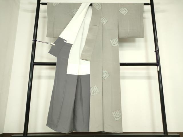 平和屋着物●上質な小紋　源氏香　金彩　正絹　逸品　DABC3629az
