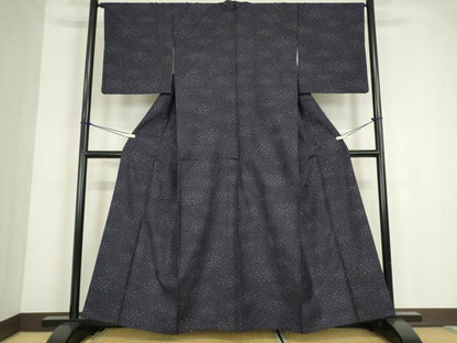 平和屋着物●本場大島紬　9マルキ　霞文　正絹　逸品　DABC3641az