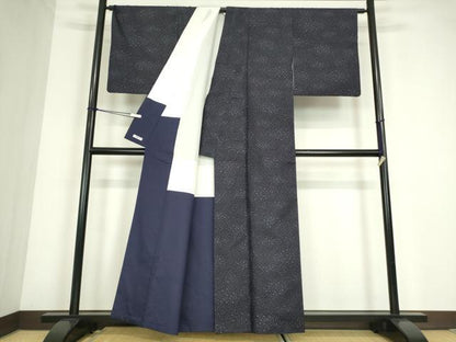 平和屋着物●本場大島紬　9マルキ　霞文　正絹　逸品　DABC3641az