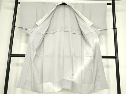 平和屋着物●長襦袢　無双仕立て　霞花文　暈し染め　正絹　逸品　未使用　DABC3688az
