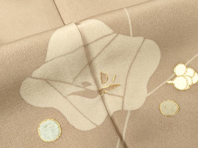 平和屋着物●訪問着　刺繍　枝梅文　金糸　正絹　逸品　DABC3659az
