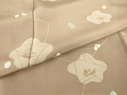 平和屋着物●訪問着　刺繍　枝梅文　金糸　正絹　逸品　DABC3659az