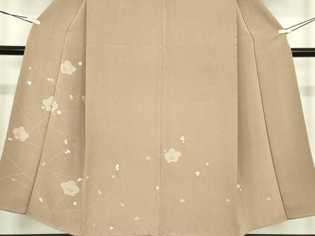 平和屋着物●訪問着　刺繍　枝梅文　金糸　正絹　逸品　DABC3659az