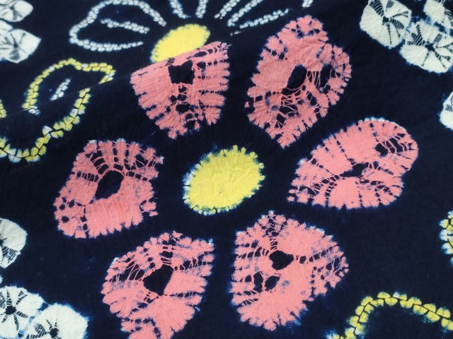 平和屋着物∴夏物 浴衣 有松鳴海絞り 舞花文 綿 逸品 CABD2689ng