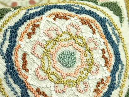 平和屋本店●極上　中国三大刺繍　相良刺繍　総刺繍　袋帯　花柄間道　逸品　DZAB5711kh6