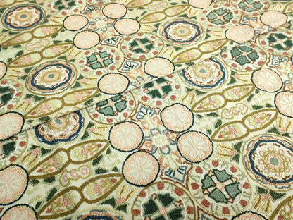 平和屋本店●極上　中国三大刺繍　相良刺繍　総刺繍　袋帯　花柄間道　逸品　DZAB5711kh6