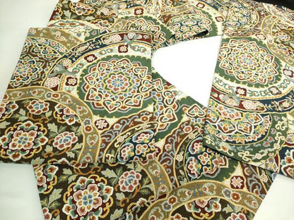 平和屋本店●最高級　中国三大刺繍　総相良刺繍　総刺繍　袋帯　200万粒　総詰め　正倉院花鳥文　金糸　逸品　DZAB5708kh6