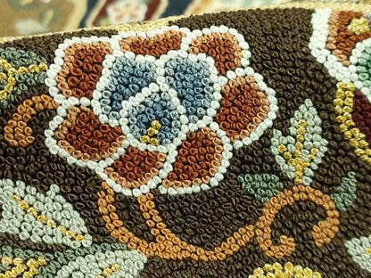 平和屋本店●最高級　中国三大刺繍　総相良刺繍　総刺繍　袋帯　200万粒　総詰め　正倉院花鳥文　金糸　逸品　DZAB5708kh6