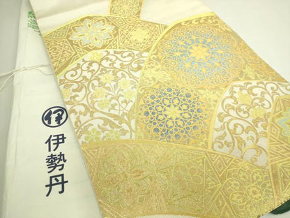 平和屋本店●極上　西陣　川島織物　六通柄　本袋帯　皇家王宝　金銀糸　伊勢丹扱い　証紙・たとう紙付き　逸品　DZAB5776kh6