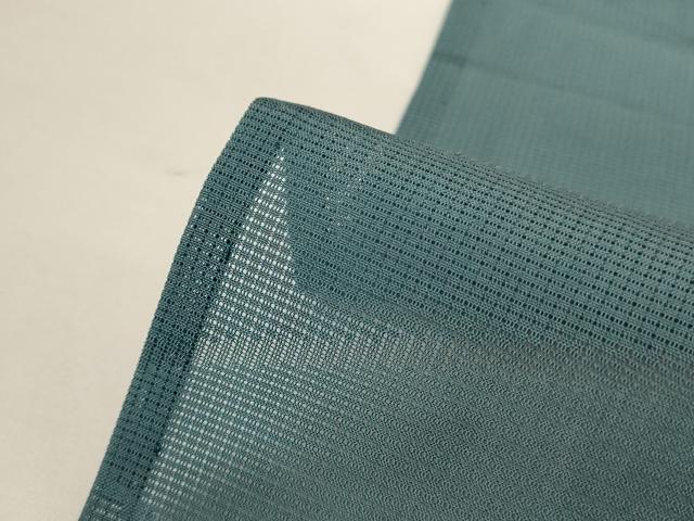 平和屋着物＊夏物 色無地 芝紋紗 水浅葱色 正絹 逸品 AABH2482jd