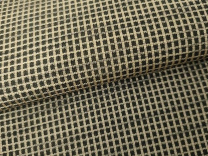 平和屋着物●お召　片身替わり　格子　やまと誂製　正絹　逸品　AABG9906cs