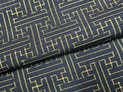 平和屋着物●上質な紬　秋名バラ柄　正絹　逸品　AABH0561fy