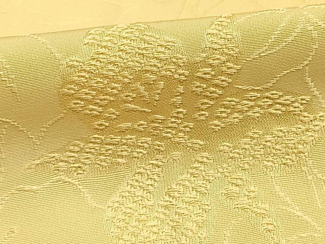 平和屋着物●上質な色無地　花尽くし地紋　砥粉色　正絹　逸品　AABH0534fy