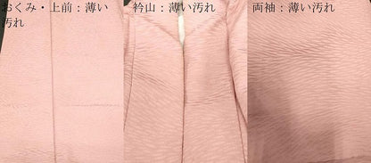 平和屋着物■上質な色無地 舞葉地紋 珊瑚色 正絹 逸品 CABE3791dy