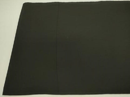 平和屋着物●創作　塩瀬　九寸名古屋帯　草花　黒地　正絹　逸品　DABD0890op