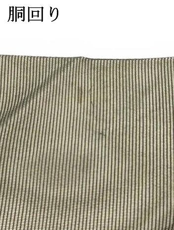 平和屋着物＊夏物 九寸名古屋帯 女人舞葉文 黒地 金糸 正絹 逸品 DABC8852cm
