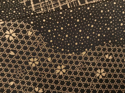 平和屋着物●訪問着　型染め　草花文　反端付き　正絹　逸品　未使用　AABH2058ph