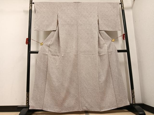 平和屋着物●大変加工の良い上質な総絞り小紋　正絹　逸品　AABH3022ph