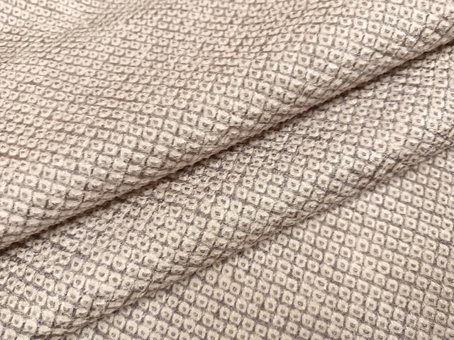 平和屋着物●大変加工の良い上質な総絞り小紋　正絹　逸品　AABH3022ph