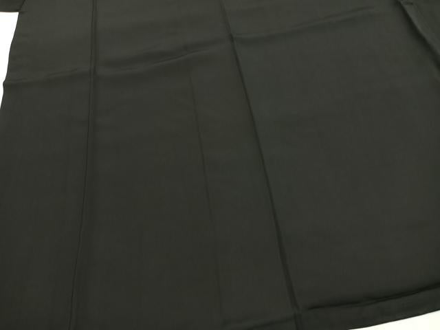 平和屋着物●男性　黒紋付　羽織セット　正絹　逸品　AABH0593fy