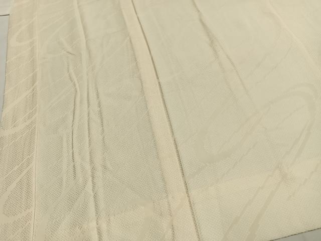 平和屋着物●長襦袢　無双仕立て　流水地紋　鳥の子色　正絹　逸品　AABH0589fy