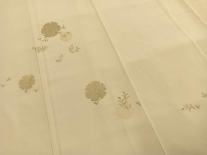 平和屋着物●洗える最高級着物　＜英＞はなぶさ謹製　訪問着　雪輪花文　金彩　洗える着物　AABH0617fy
