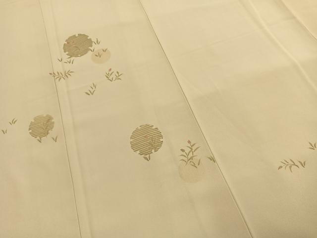 平和屋着物●洗える最高級着物　＜英＞はなぶさ謹製　訪問着　雪輪花文　金彩　洗える着物　AABH0617fy