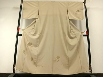 平和屋着物●洗える最高級着物　＜英＞はなぶさ謹製　訪問着　雪輪花文　金彩　洗える着物　AABH0617fy