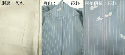 平和屋着物■上質な小紋 舞蝶文 正絹 逸品 DABC7917ya