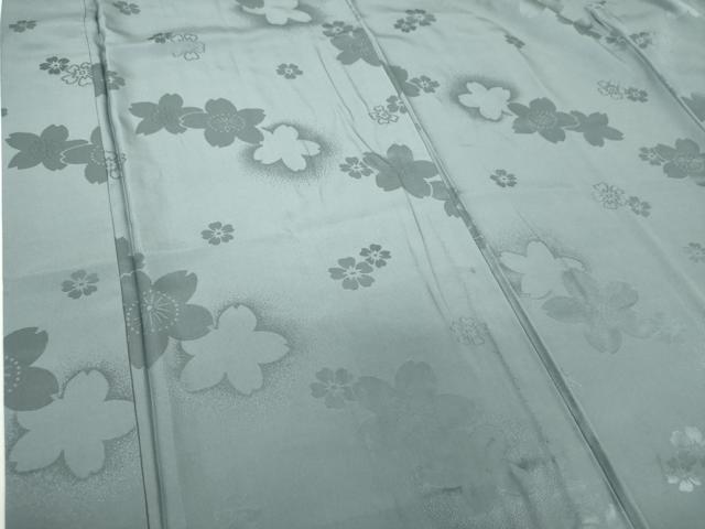 平和屋着物●上質な長襦袢　無双仕立て　舞桜地紋　正絹　逸品　DABD1609ps