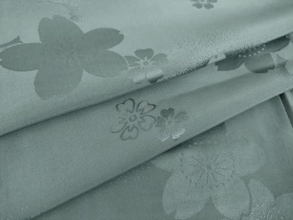 平和屋着物●上質な長襦袢　無双仕立て　舞桜地紋　正絹　逸品　DABD1609ps