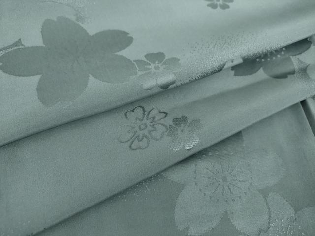 平和屋着物●上質な長襦袢　無双仕立て　舞桜地紋　正絹　逸品　DABD1609ps