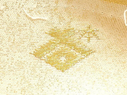 平和屋着物●西陣の名門　本家加納　六通柄袋帯　更紗花唐草文　金糸　正絹　逸品　CABE4617hy