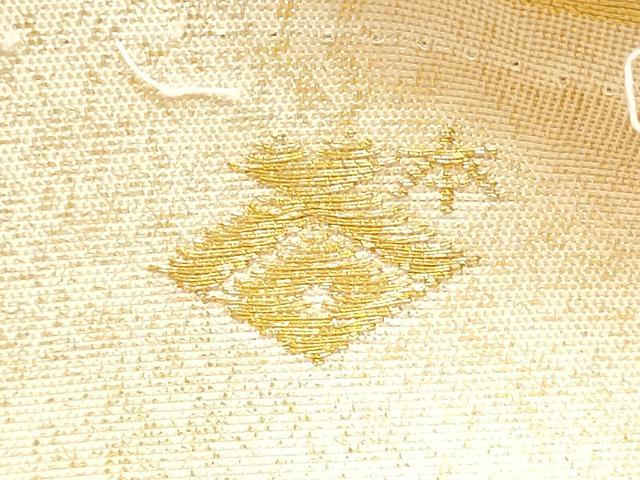 平和屋着物●西陣の名門　本家加納　六通柄袋帯　更紗花唐草文　金糸　正絹　逸品　CABE4617hy