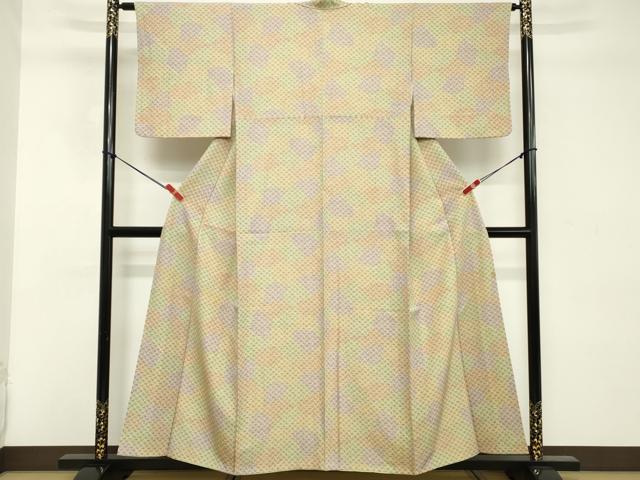 平和屋着物■上質な小紋 舞花文 正絹 逸品 DABD2938cd