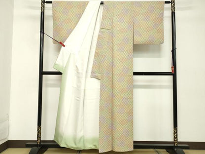 平和屋着物■上質な小紋 舞花文 正絹 逸品 DABD2938cd