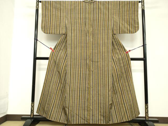 平和屋着物■上質な紬 間道 正絹 逸品 DABD2915cd