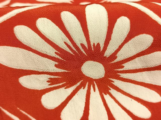 平和屋着物●アンティーク　大正ロマン　長襦袢　袷　舞花文　正絹　逸品　AABH0631fy