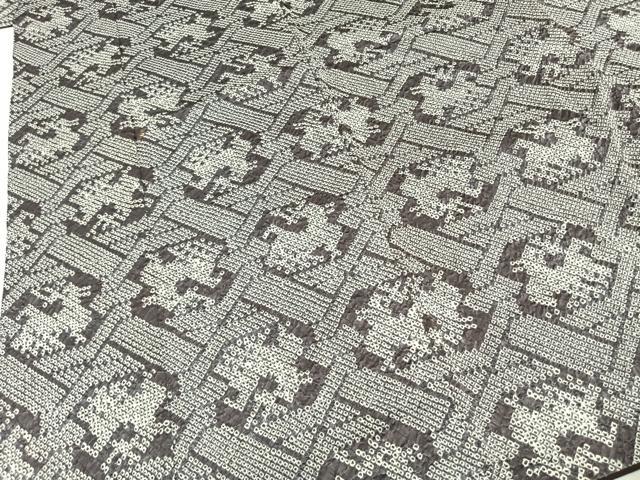 平和屋着物●上質な小紋　総絞り　有栖川文様　三越扱い　正絹　逸品　AABH0622fy
