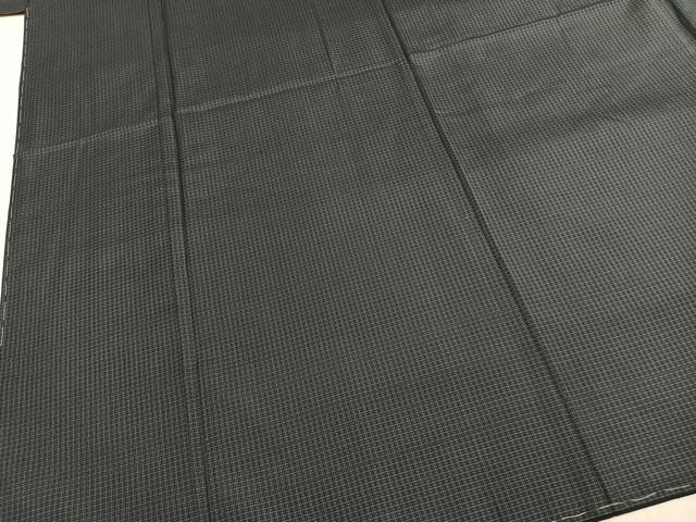 平和屋着物●男性　本場大島紬　アンサンブル　格子　さが美扱い　正絹　逸品　未使用　AABH0632fy