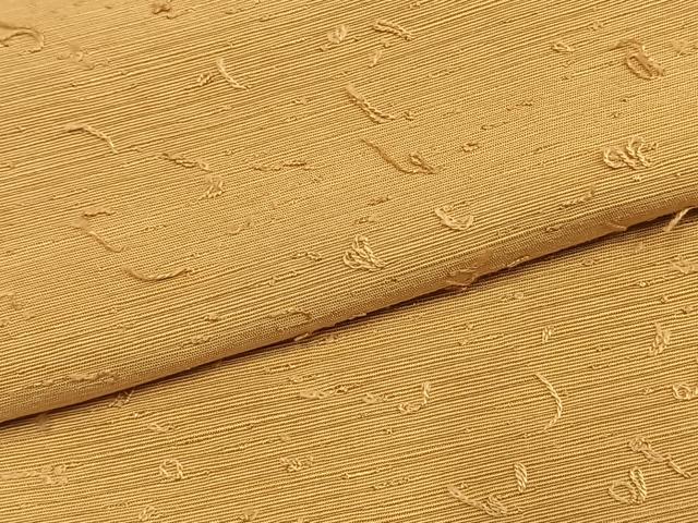 平和屋着物●髭紬　飴色　正絹　逸品　AABH0659fy