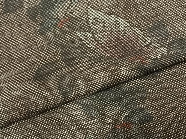 平和屋着物●本場大島紬　カタス7マルキ　舞蝶文　正絹　逸品　AABH0662fy