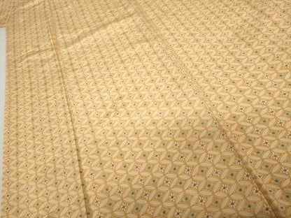 平和屋着物●上質な小紋　七宝花文　正絹　逸品　未使用　AABG9961cs