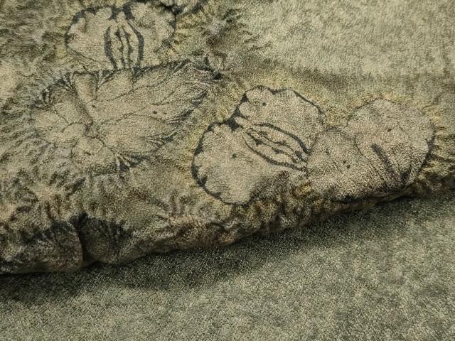 平和屋本店∞最高級　初代　久保田一竹　幻の辻が花　袖なし羽織　絞り　葵　逸品　未使用　CZAA5494s6