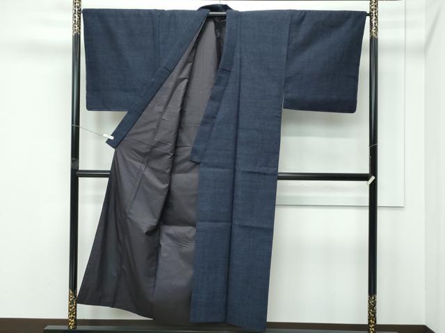 平和屋本店●極上　男性　本場結城紬　重要無形文化財　アンサンブル　長襦袢セット　杢　証紙付き　逸品　CZAA5514s6