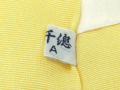平和屋本店●極上　創業460年・千總　着物デザイナーきよ彦　訪問着　中国三大刺繍　相良刺繍　舞花文　金彩　芥子色地　逸品　CZAA5501s6