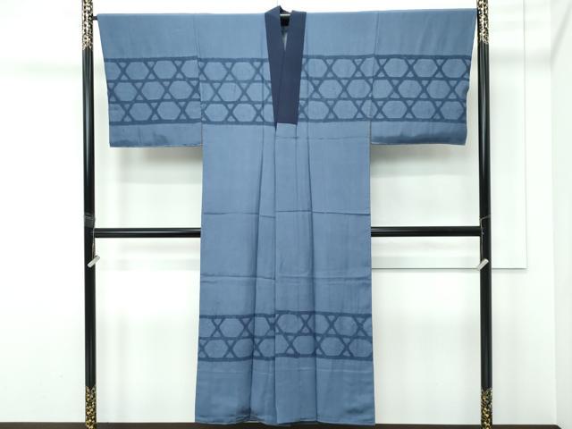平和屋本店●極上　男性　本場結城紬　重要無形文化財　アンサンブル　長襦袢セット　杢　証紙付き　逸品　CZAA5514s6