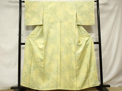 平和屋着物■上質な小紋 地紋起こし 枝松文 暈し染め 正絹 逸品 CABE1965ev