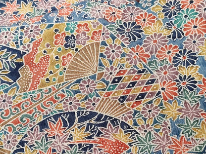 平和屋着物■上質な小紋 切嵌風景文 正絹 逸品 CABE1938ev
