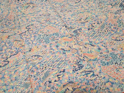 平和屋着物■上質な小紋 切嵌風景文 正絹 逸品 CABE1938ev